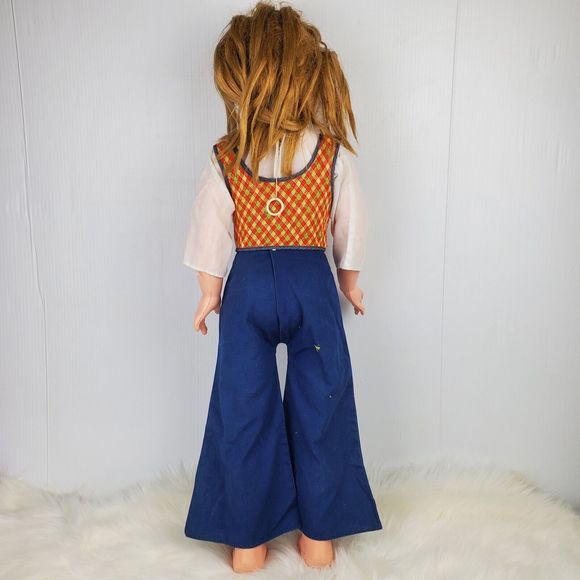 Vintage Eegees 30" Talking Pull String Doll with Outfit WORKS - Picture 6 of 16